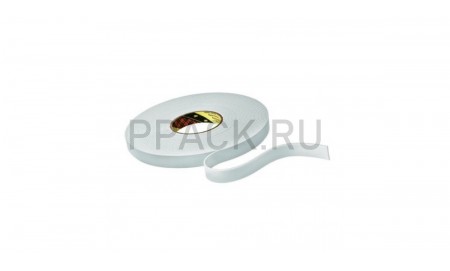 Двухсторонняя клейкая лента 9515W 3M 19м х 33м  белая 